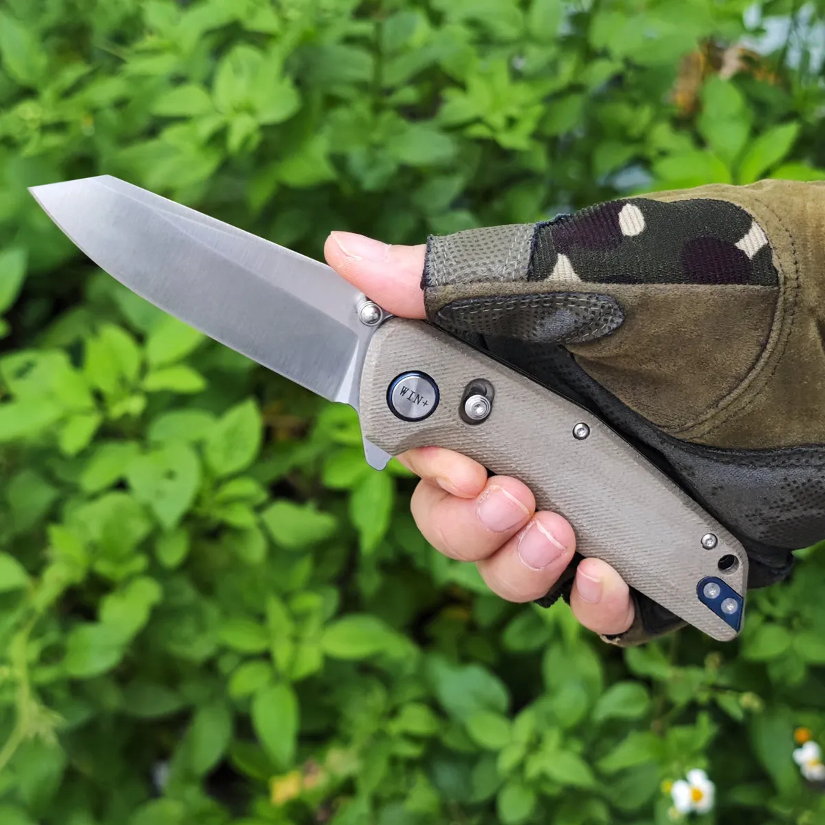 D2 Pocket Knife With Micarta Handle And Axis Lock System (Our Patents)