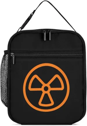 Dangerous Nuclear Radiation Insulated Lunch Bag Leakproof Insulated Cooler Bag with Handbags Side Pocket for Adults