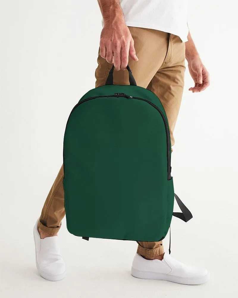 Dark Green Waterproof Backpack | Dark Pastel Green | C60M0Y60K80