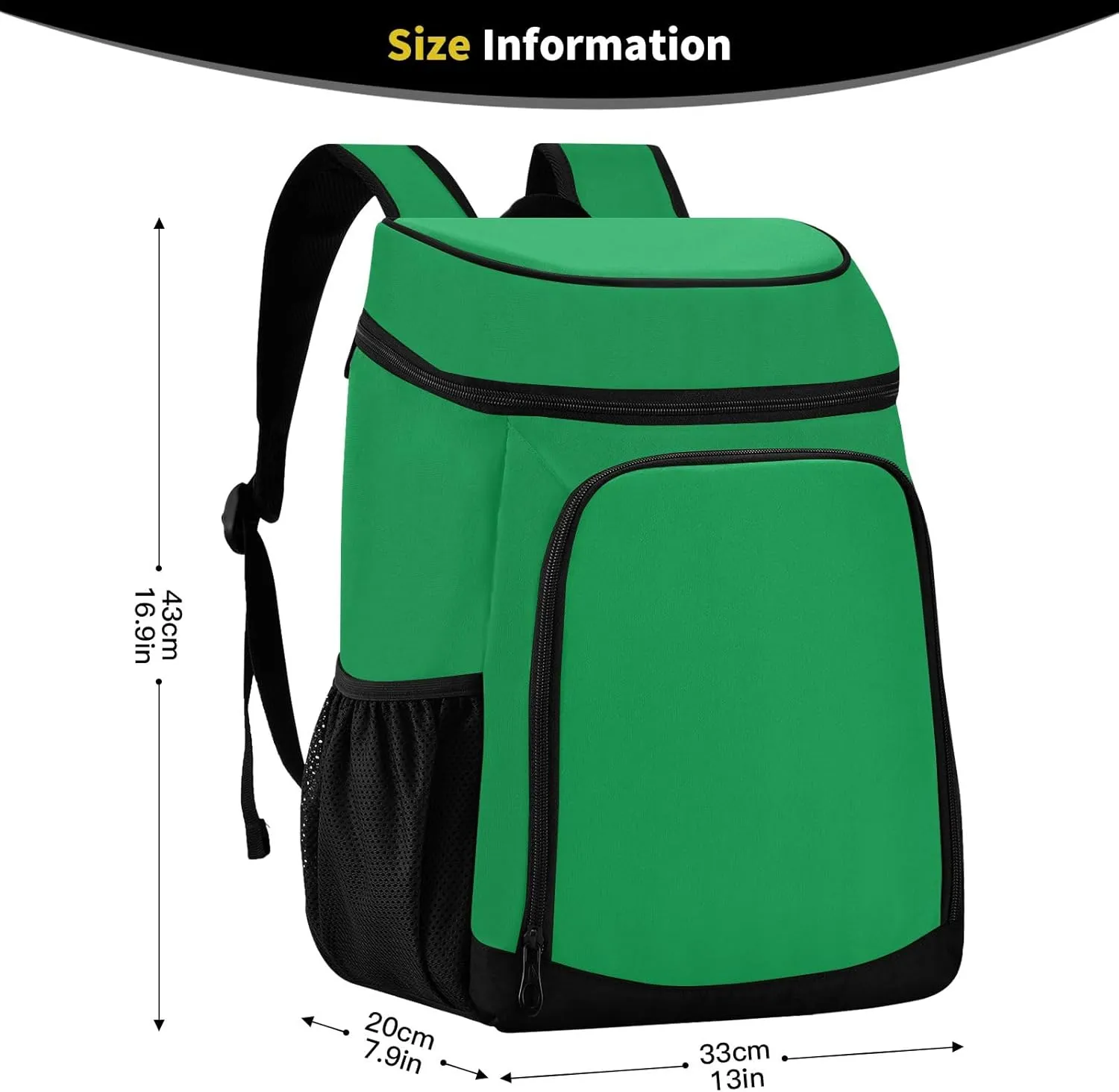 Dark Salmon Cooler Bag Backpack 36 Cans Insulated Leakproof Waterproof Beach Cooler Lunch Box Backpack