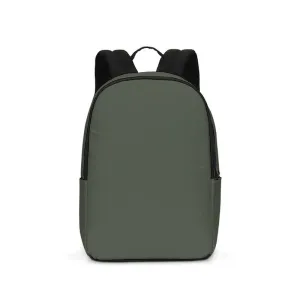 Dark Warm Green Waterproof Backpack | Dark Pale Pastel Warm Green | C15M0Y30K80
