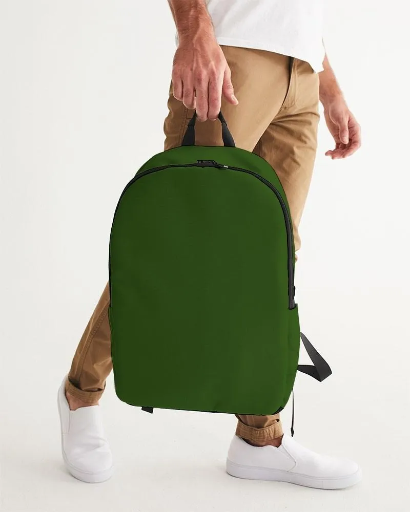 Dark Warm Green Waterproof Backpack | Dark Pure Warm Green | C50M0Y100K80