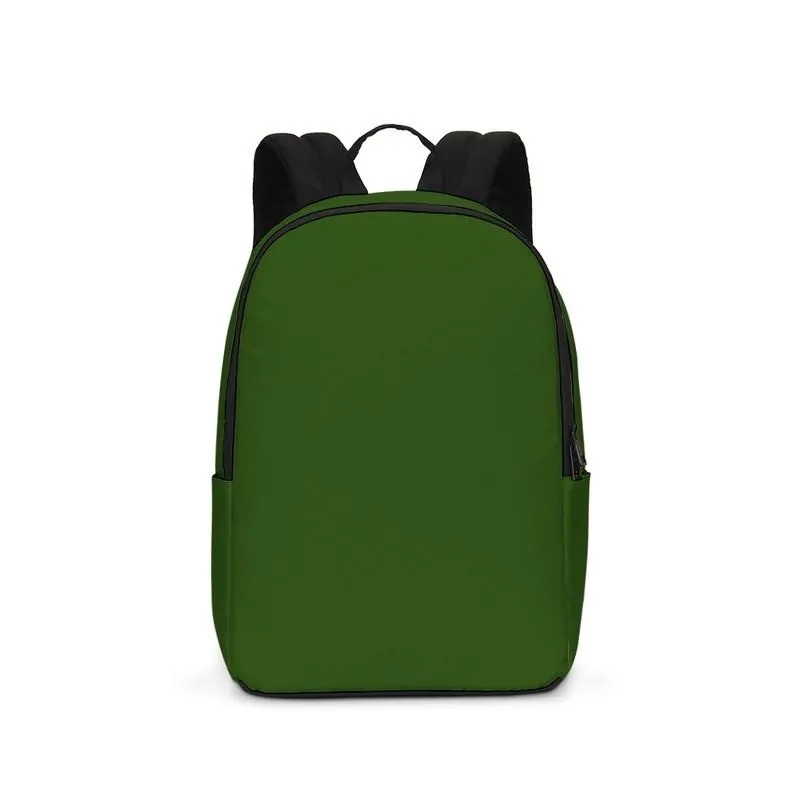 Dark Warm Green Waterproof Backpack | Dark Pure Warm Green | C50M0Y100K80