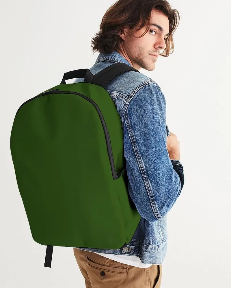 Dark Warm Green Waterproof Backpack | Dark Pure Warm Green | C50M0Y100K80