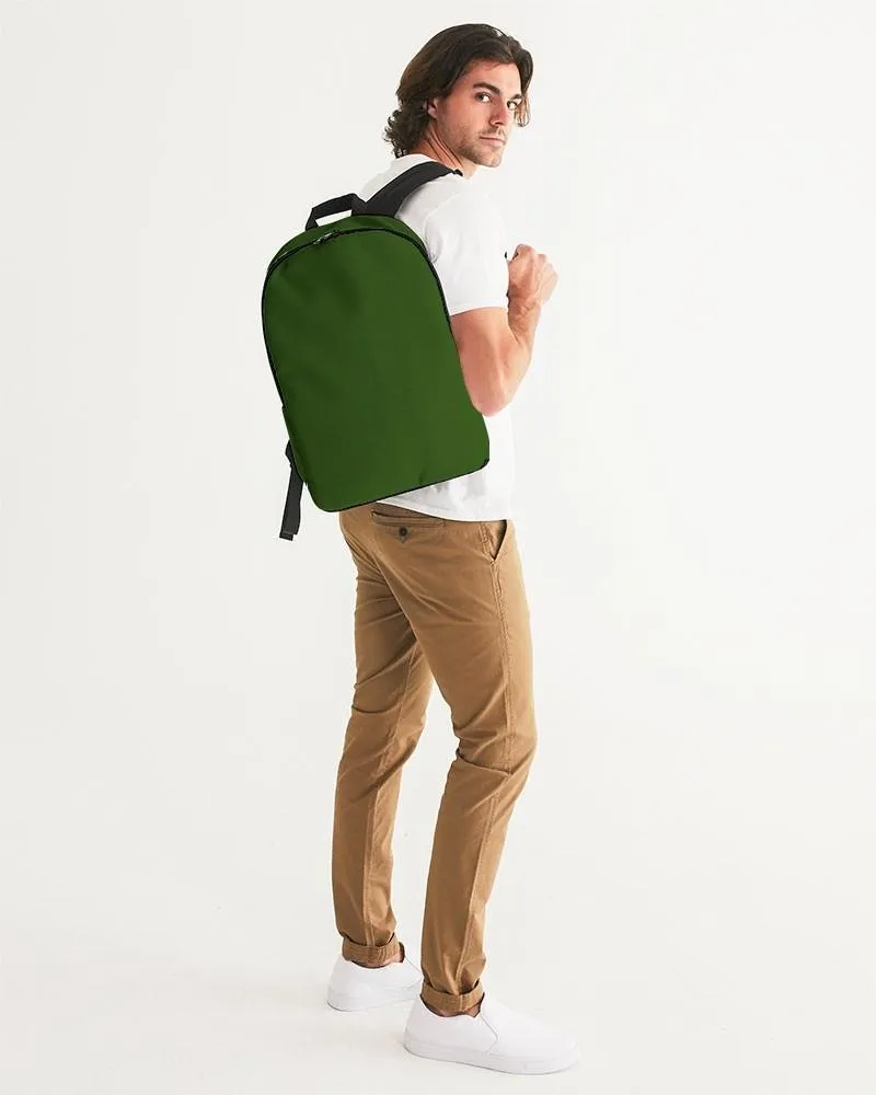 Dark Warm Green Waterproof Backpack | Dark Pure Warm Green | C50M0Y100K80