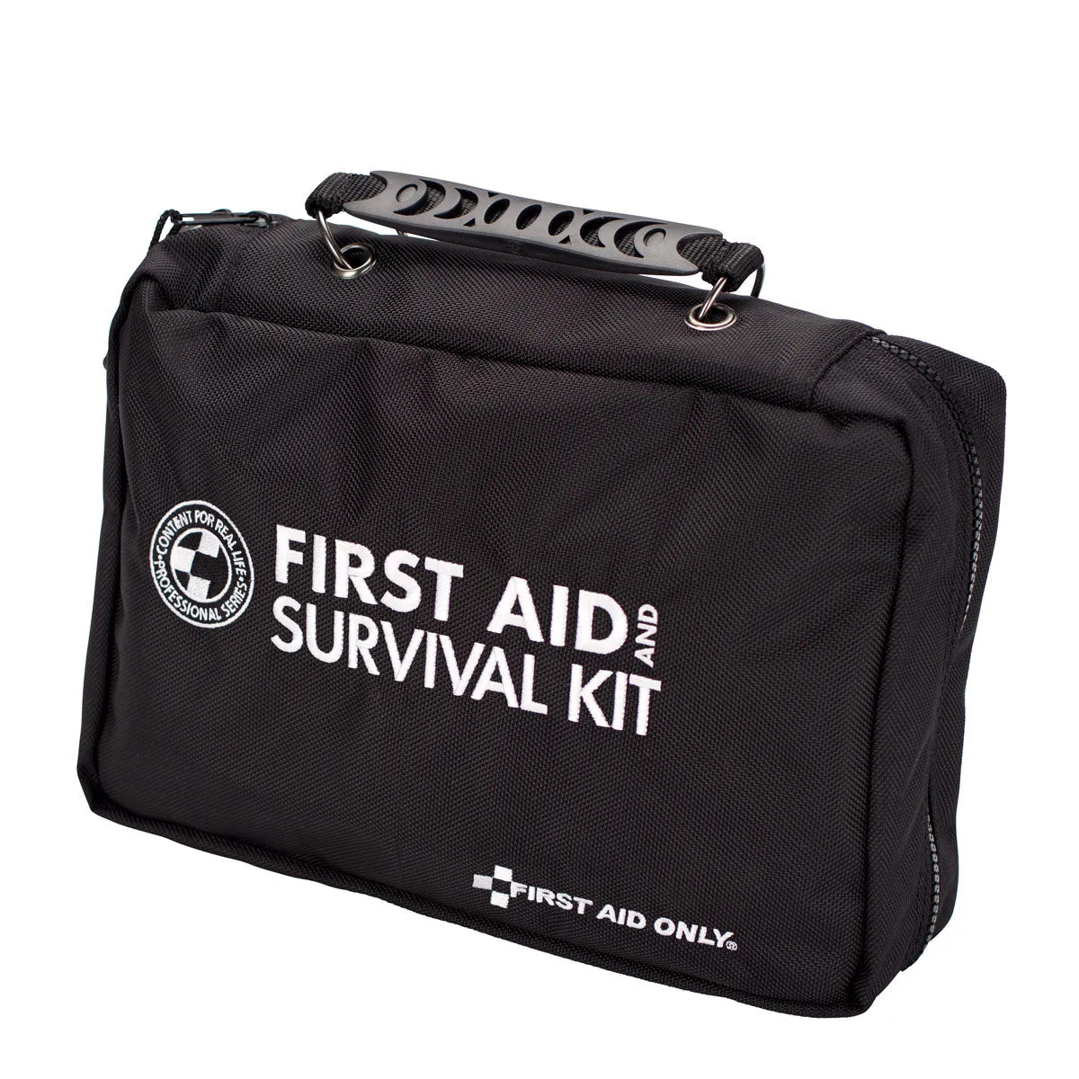 Deluxe Survival First Aid Kit in Ballistic Nylon Black Carry Case, 223 pieces