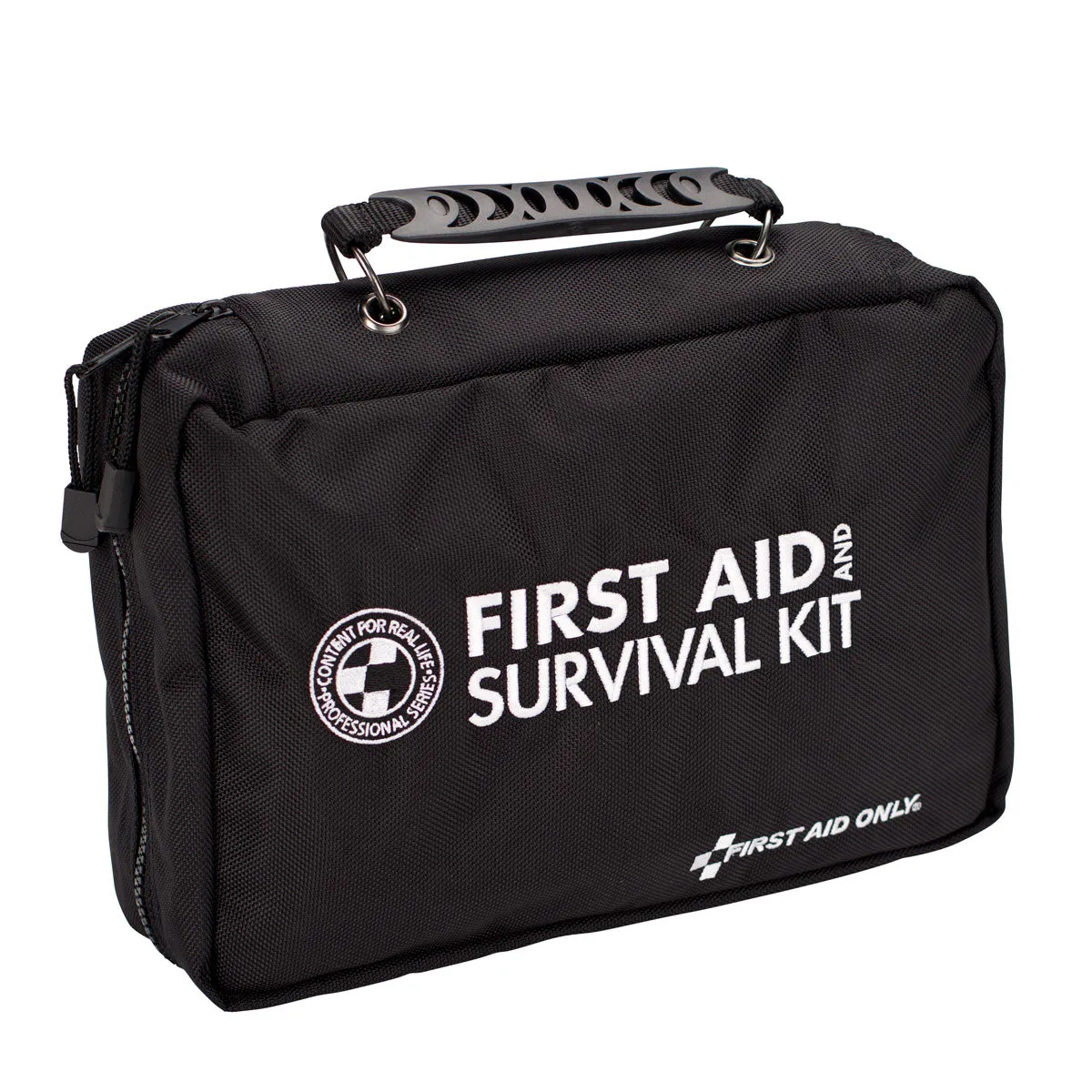 Deluxe Survival First Aid Kit in Ballistic Nylon Black Carry Case, 223 pieces