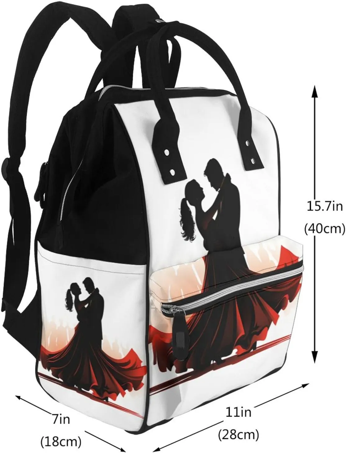 Diaper Bag Nappy Backpack Baby Bag Chickens and Farm Mummy Backpack Multifunction Changing Bags for Travel, Ballroom Dance, One Size