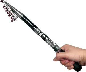 Dingbear Telescopic Fishing Rod - Carbon Mini Fishing Rod, Long-Range Casting Sea Fishing Rod, Not Easy to Break, Easy to Carry, Suitable for Rivers, Lakes and Oceans