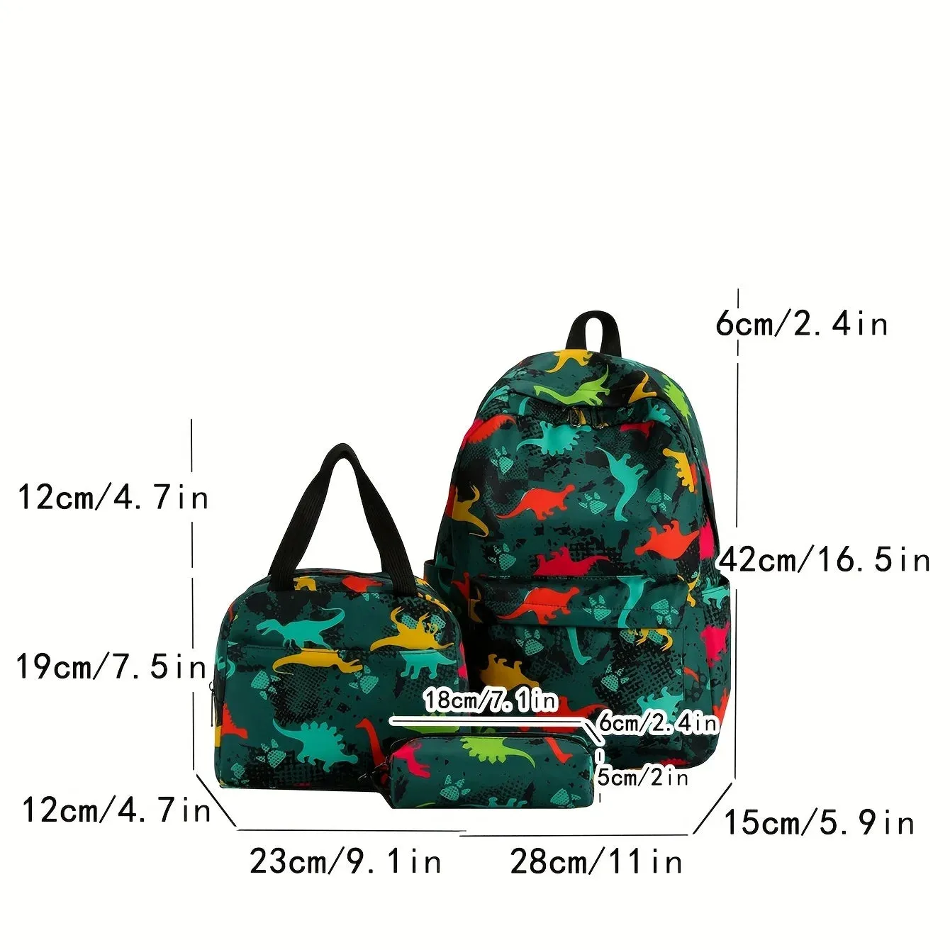 Dinosaur Backpack Set for Kids