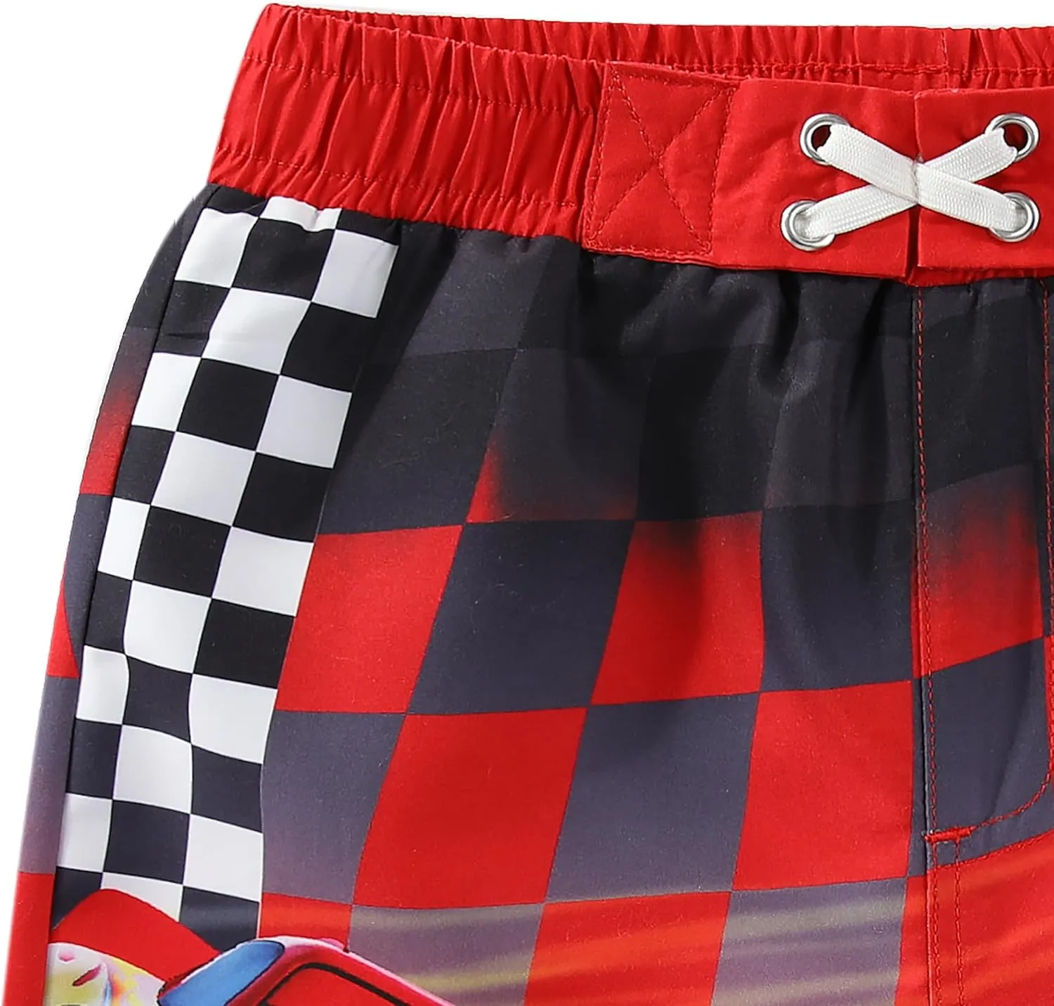 Disney Cars Lightning McQueen Boys UPF 50  Swim Trunks Bathing Suit for Toddler and Big Kids