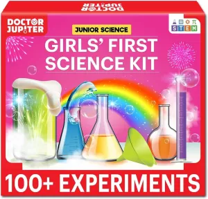 Doctor Jupiter Girls First Science Experiment Kit for Kids Ages 4-5-6-7-8| Birthday Gift Ideas for 4  Year Old Girls| STEM Learning & Educational Toys
