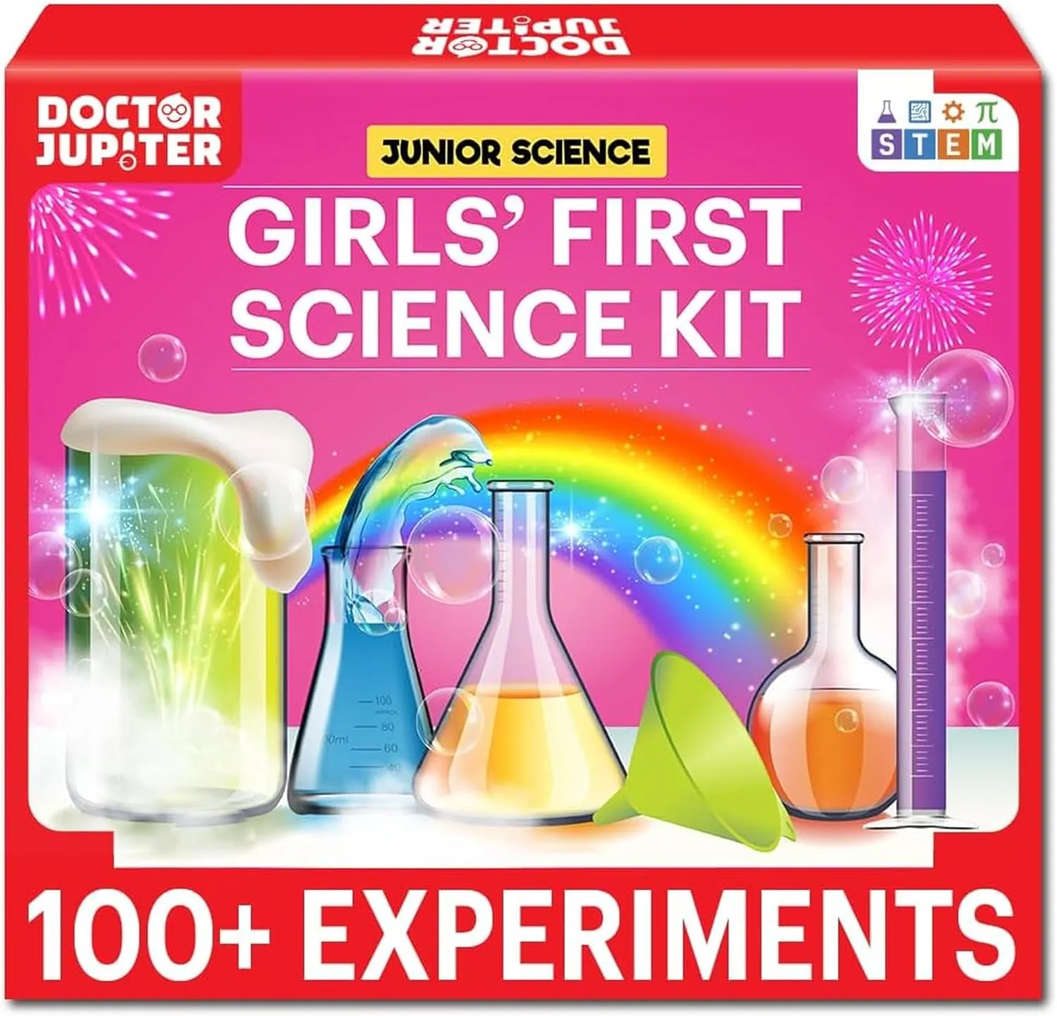Doctor Jupiter Girls First Science Experiment Kit for Kids Ages 4-5-6-7-8| Birthday Gift Ideas for 4  Year Old Girls| STEM Learning & Educational Toys