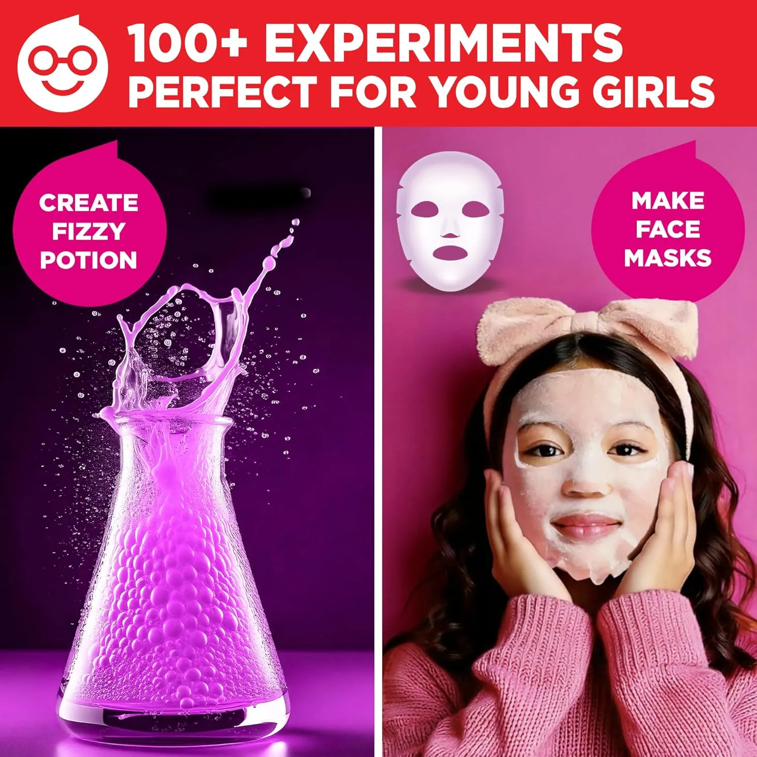 Doctor Jupiter Girls First Science Experiment Kit for Kids Ages 4-5-6-7-8| Birthday Gift Ideas for 4  Year Old Girls| STEM Learning & Educational Toys
