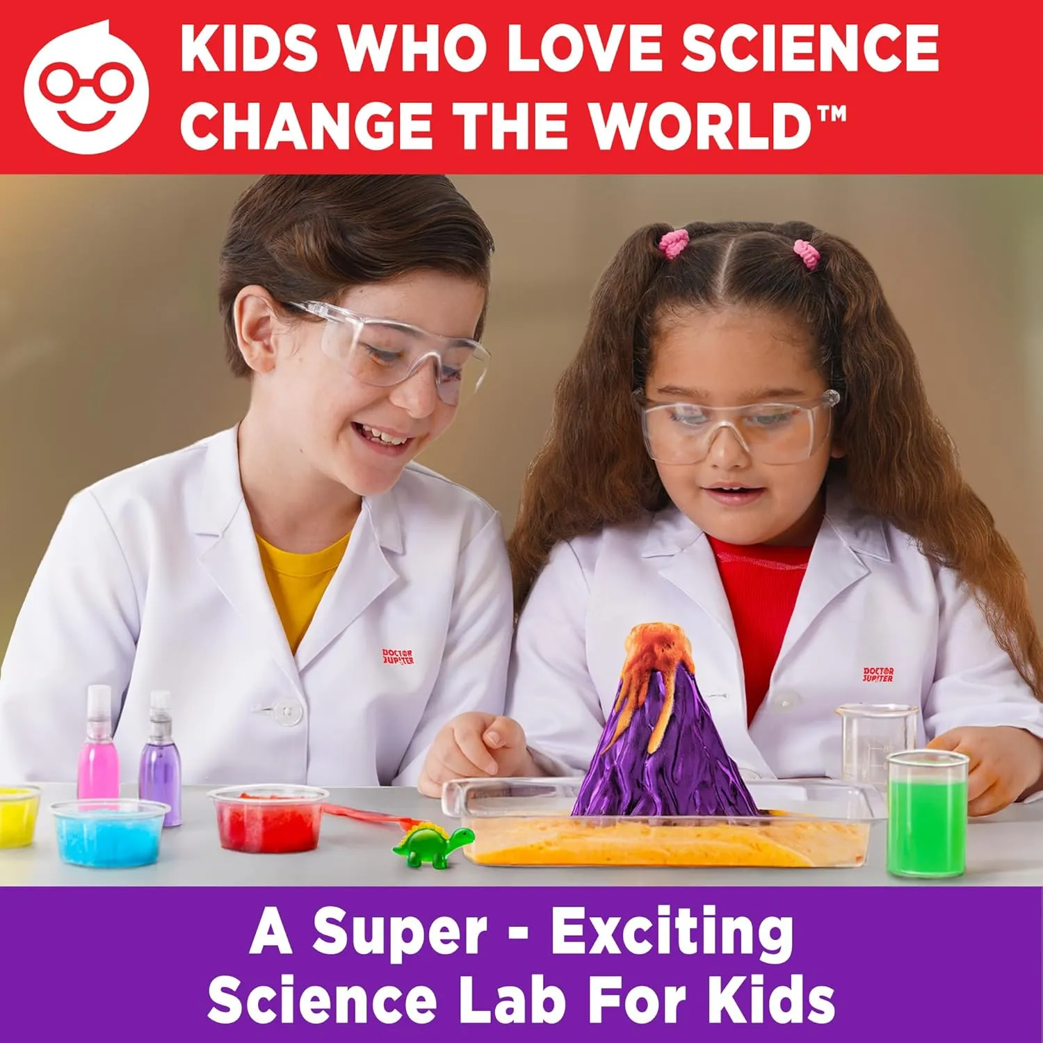 Doctor Jupiter My First Amazing Science Kit for Kids Ages 4  | Birthday Gift Ideas for 4-5-6-7-8-9-10-11-12 Year Old Boys & Girls | STEM Learning & Educational Toys |Advanced Science Experiment Series