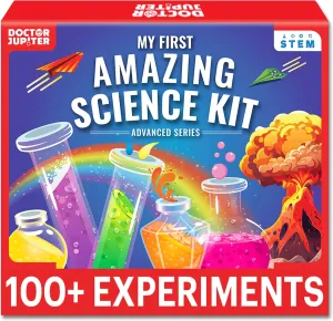 Doctor Jupiter My First Amazing Science Kit for Kids Ages 4  | Birthday Gift Ideas for 4-5-6-7-8-9-10-11-12 Year Old Boys & Girls | STEM Learning & Educational Toys |Advanced Science Experiment Series