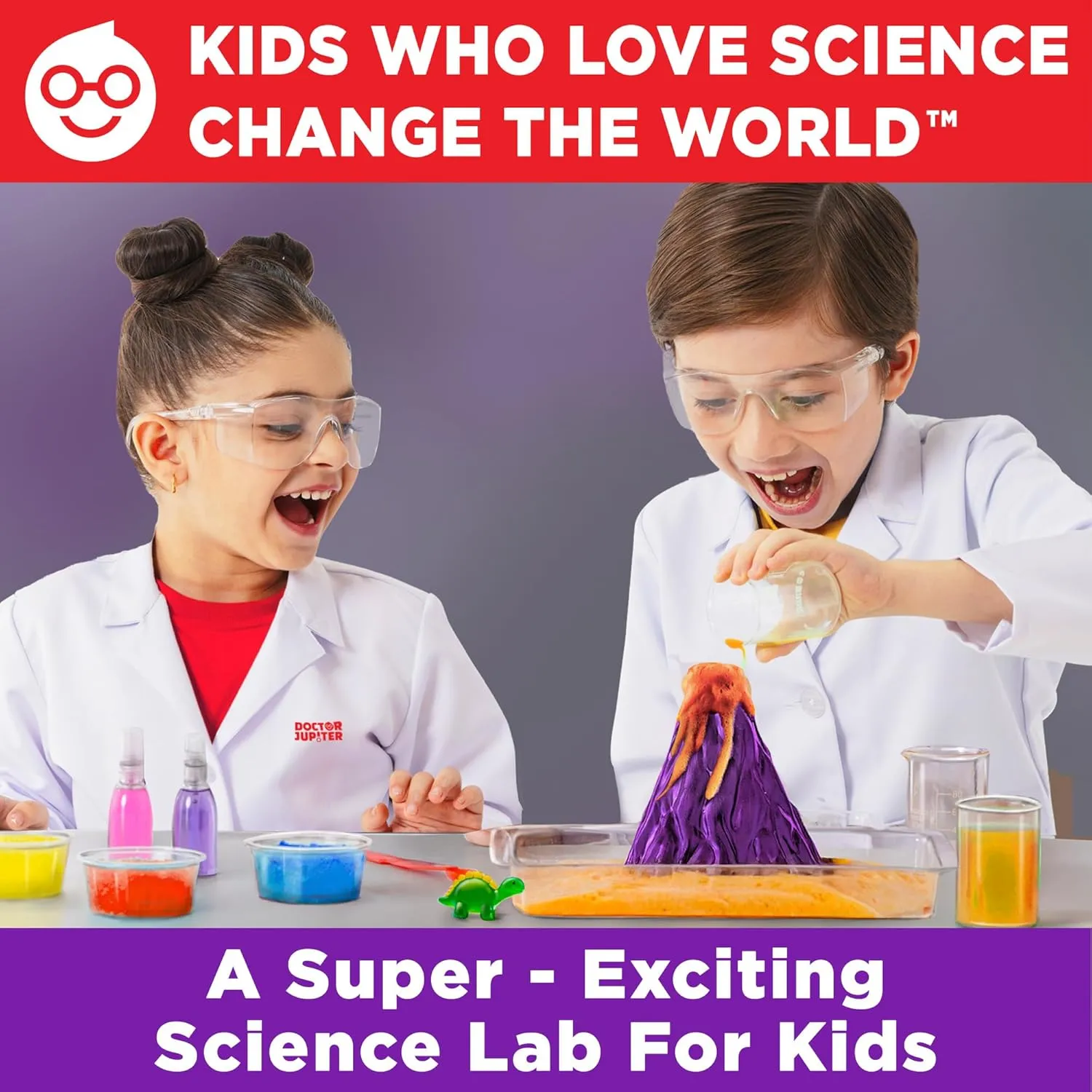 Doctor Jupiter My First Science Kit for Kids Ages 4-5-6-7-8-9-10-11-12 | Birthday Gift Ideas for 4  Year Old Boys & Girls | STEM Learning & Educational Toys | Preschool Learning Activities