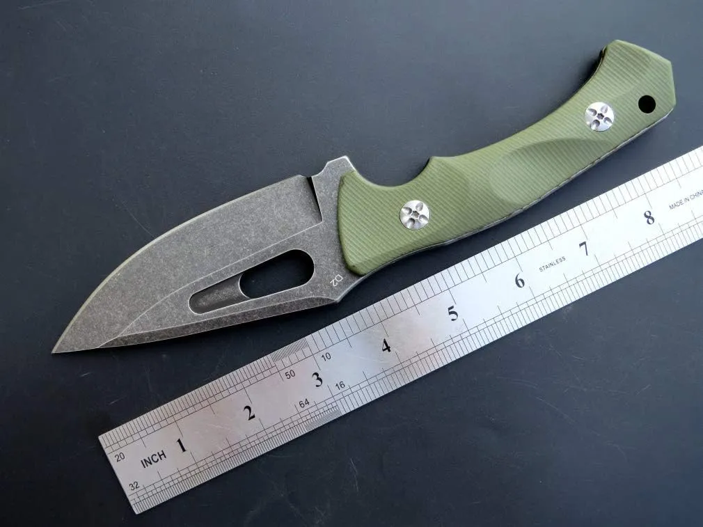 Eafengrow EF109 Fixed Blade Knife D2 Steel Blade G10 Handle Field Utility Knife with Kydex Sheath for Outdoor Camping Hiking