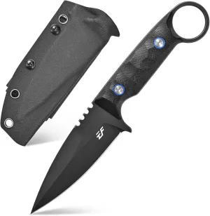 Eafengrow EF152 Fixed Blade Knife K110 Steel Blade G10 Handle Full Tang EDC Tool Knife for Outdoor Working Camping Hiking