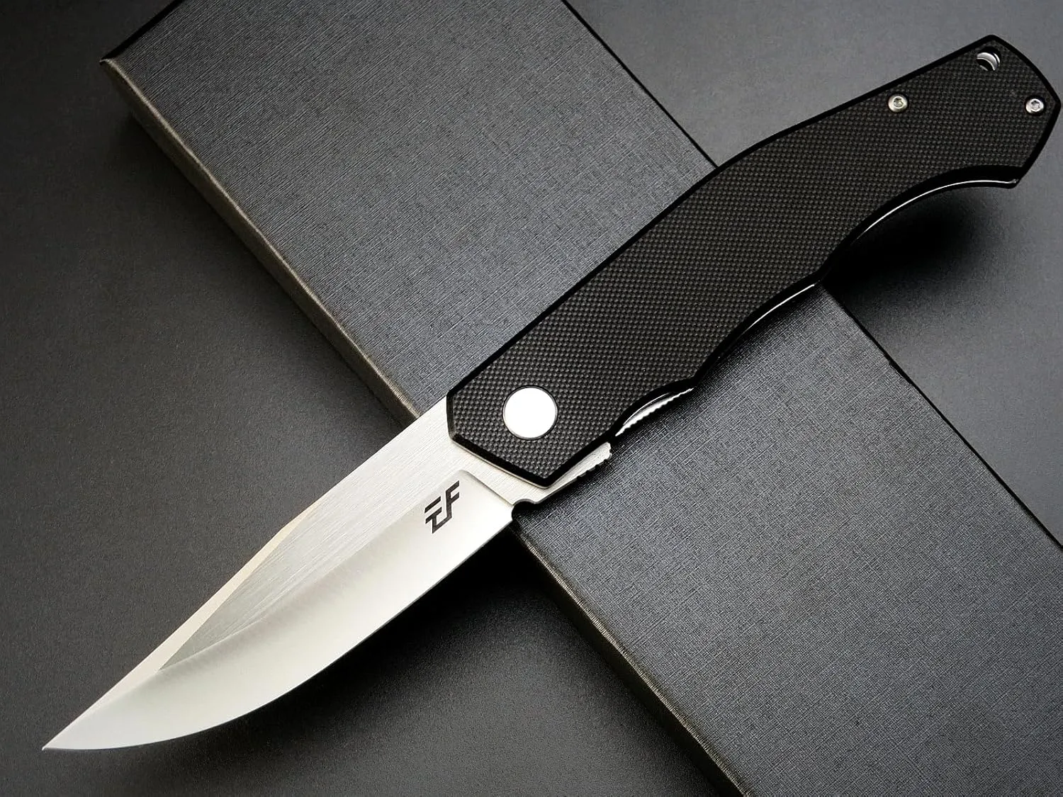 Eafengrow EF241 Folding Knife D2 Steel Blade G10 Handle EDC Tool Knives for Outdoor Working Camping Hiking(black)