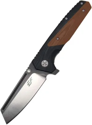 Eafengrow EF68 Folding Knife D2 Blade and G10 Handle with Clip Ball Bearing Everyday Carry Tool for Outdoor Rescue Survival (EF68-brown)