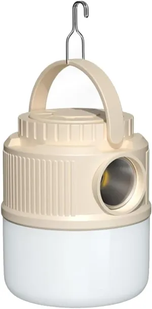 Electric Lanterns Solar Rechargeable Camping Lights, Long Battery Life, Outdoor Emergency Lighting Campsite Tent Hanging Lights Led (Color : White, Size : 110 * 110 * 130mm)