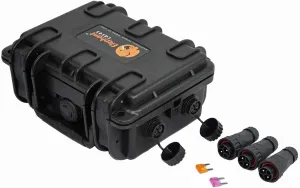 Elephant B095D2 Kayak Battery Box Waterproof Battery Enclosure for Powering GPS, Fish Finders, Led Lights, Aerator Pump (2 Pin Dual)