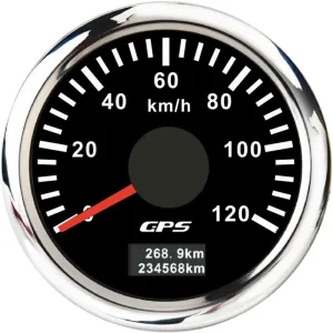 ELING 52mm GPS Speedometer 120km/h Odometer for Sailboat RV with Tripmeter 12Volt 24Volt 7 Colors Backlight