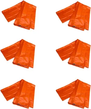 Emergency Sleeping Bag, 91cmx213cm Waterproof Foldable Compact Survival Blanket, Reusable Emergency Blanket, Eye-Catching Emergency Color, for Survival Camping Extreme Weather