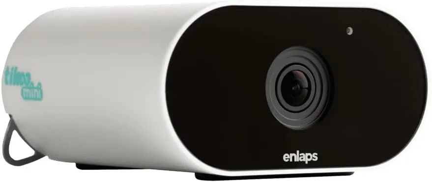 Enlaps Tikee Mini - 12MP 4K Autonomous Timelapse Smart Camera, 120° Wide Angle, 4G/LTE WiFi, Remote Monitoring, IP66, Ideal for Renovation, Indoor & Outdoor, Waterproof Connector