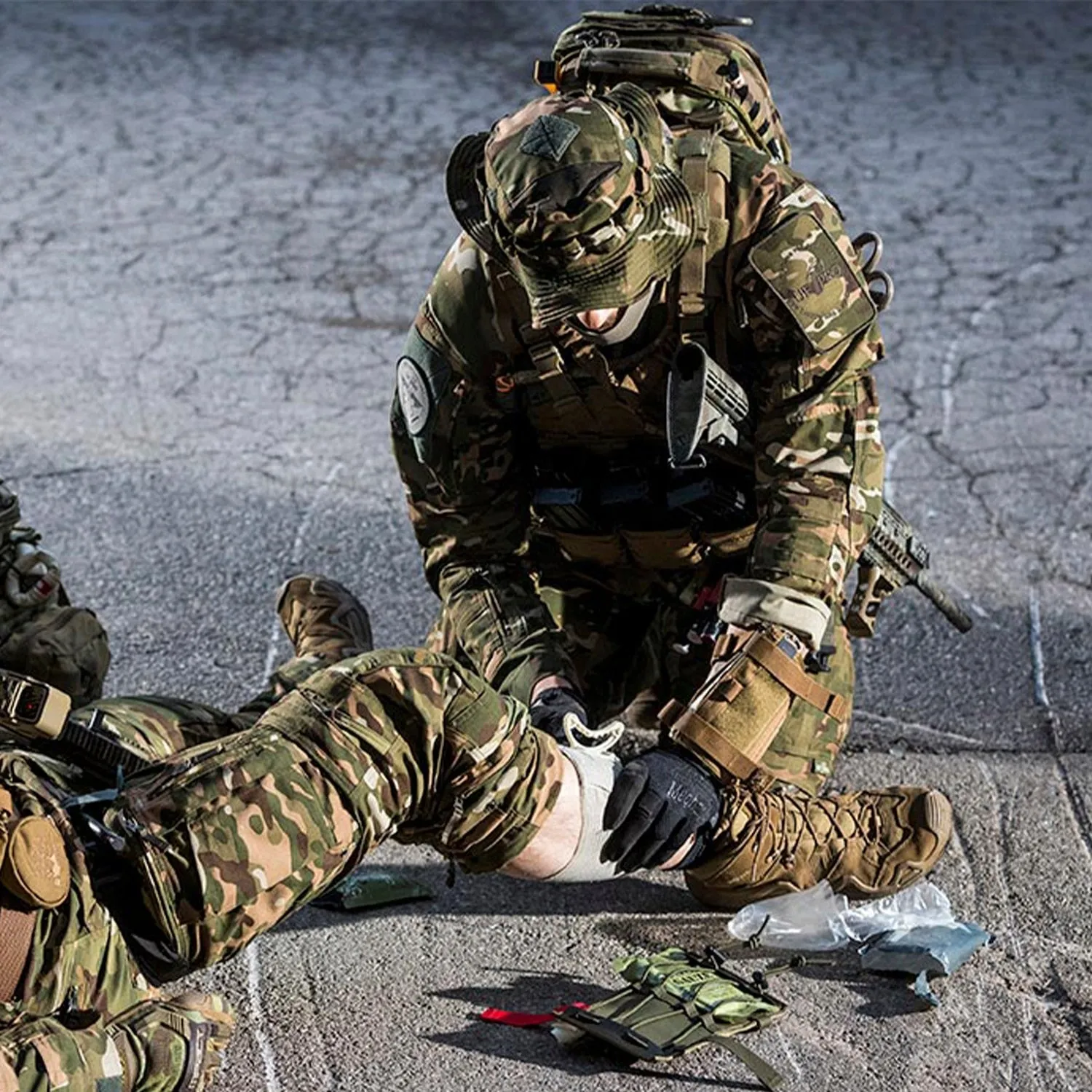 Essential Military IFAK Trauma Survival Kit: First Aid Medical Pouch for Emergency Situations during Travel, Hiking, and Car Trips