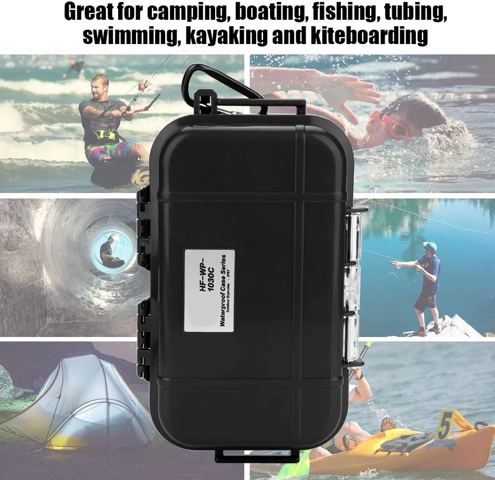 Estink Waterproof Storage Case, Outdoor Survival Shockproof Waterproof Storage Case Airtight Carry Box Container for Outdoor Tool Carrying and Protecting