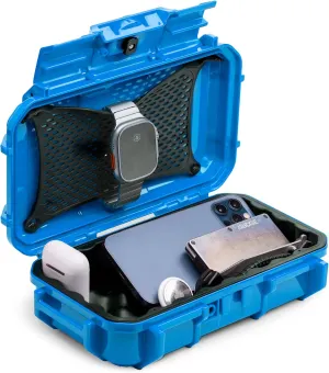 Evergreen 56 ToughBox - EDC Dry Box Protective Case USA Made for Organization of Cameras, Phones, Camping, Fishing, Hiking, Water Sports (Blue)