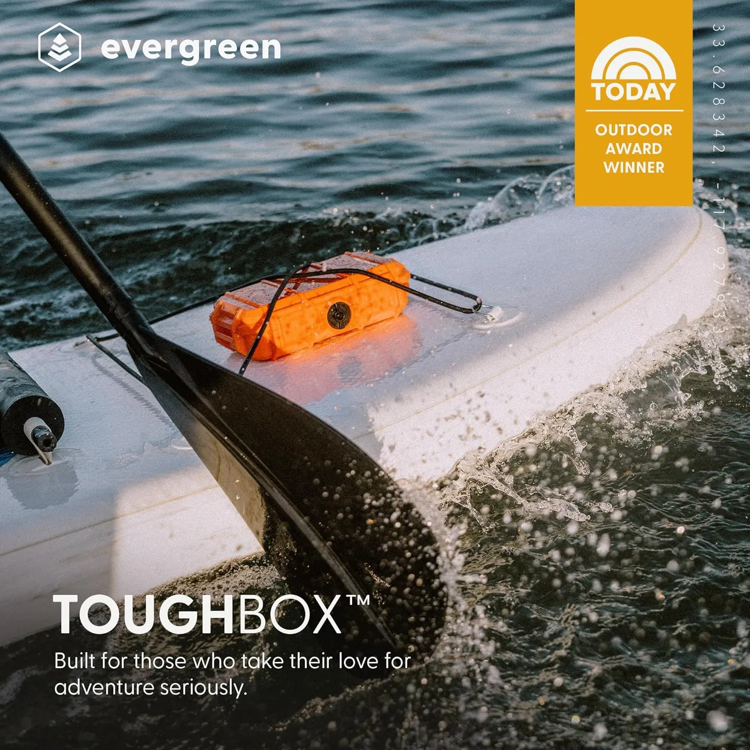 Evergreen 56 ToughBox - EDC Dry Box Protective Case USA Made for Organization of Cameras, Phones, Camping, Fishing, Hiking, Water Sports (Blue)