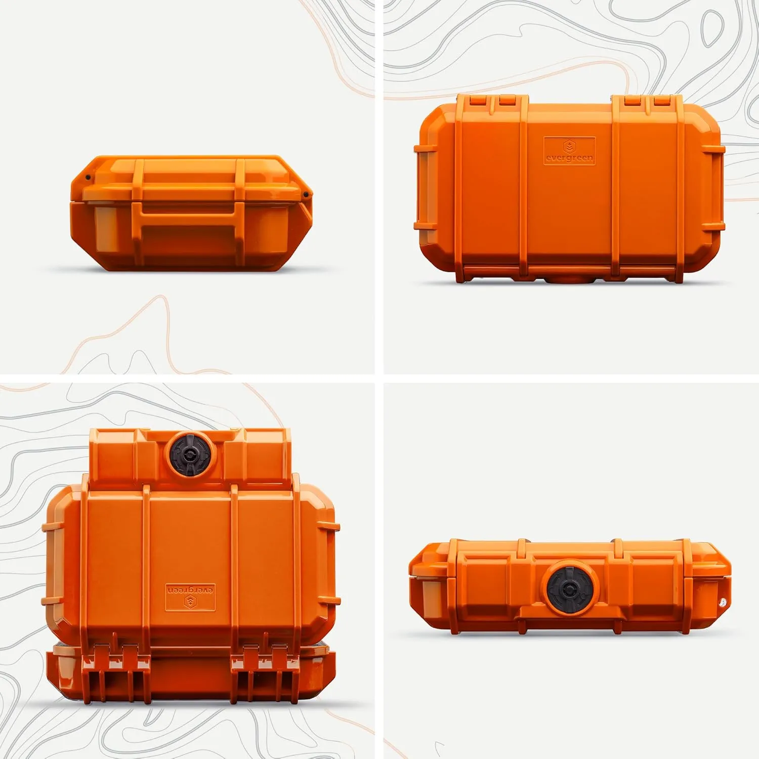 Evergreen X National Parks 56 EDC Dry Box Protective Case - National Parks Gift - for Phones, Camping, Travel, Adventure (Yosemite National Park, Orange), 9.5'' x 5.8'' x 2.8''