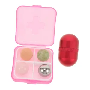 Face Massager Roller Set Jade Eye Mask Stone Roller Skincare Tool for Face Puffiness Beauty Tools