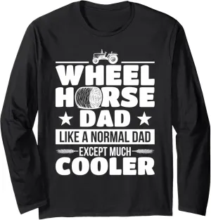 Farmer Wheel Horse Farming Tractor Gift Long Sleeve T-Shirt