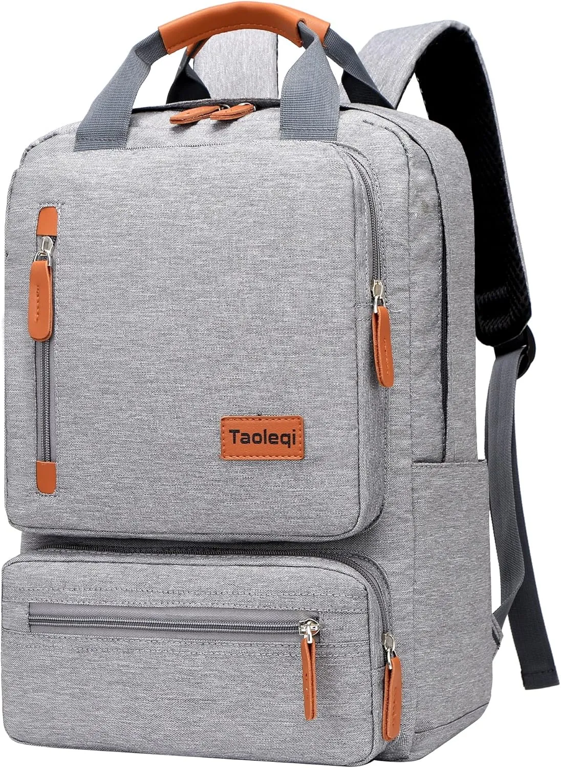 Fashion Men's Travel Backpack Casual Duffle Bag Polyester Weekender Overnight Bag Large Capacity Carry On Bookbags (A/Grey)