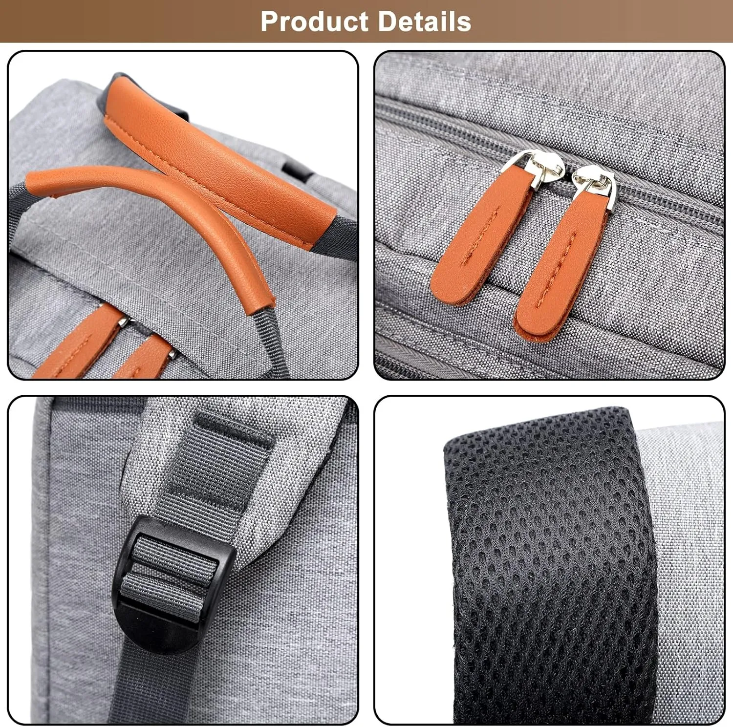 Fashion Men's Travel Backpack Casual Duffle Bag Polyester Weekender Overnight Bag Large Capacity Carry On Bookbags (A/Grey)