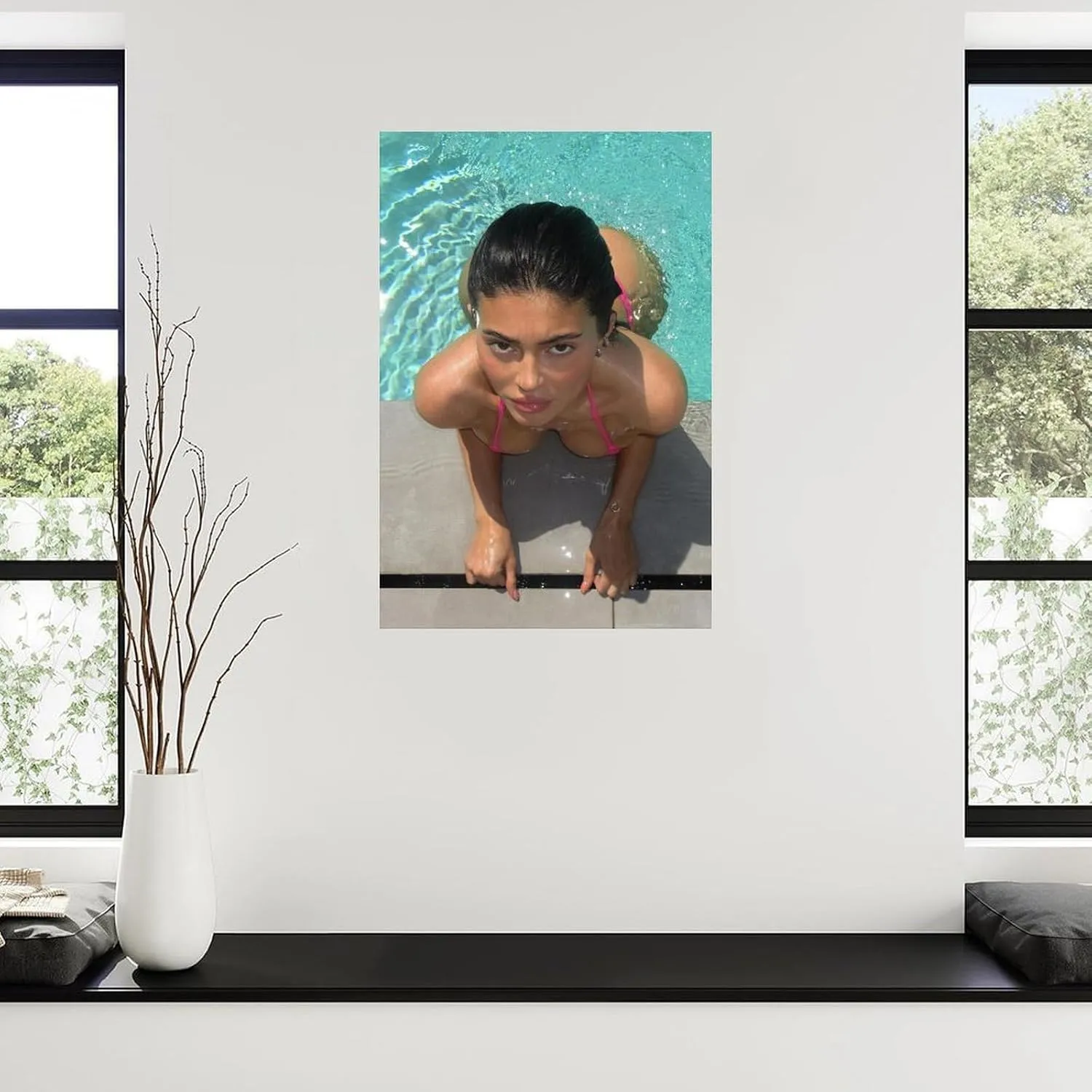 FCXVNXC Sexy Model Kylie Jenner Poster Kylie Jenner Fashion Poster (3) Canvas Painting Posters And Prints Wall Art for Living Room Bedroom Decor 16x24inch(40x60cm)