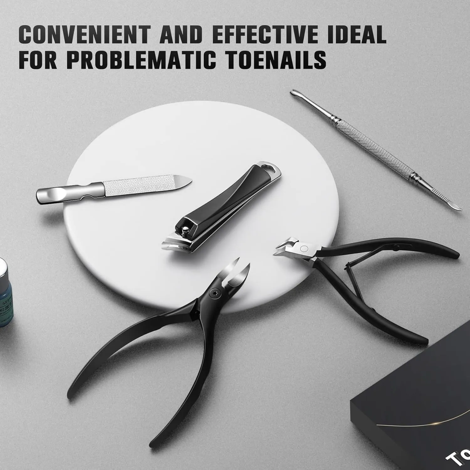 FERYES Ultimate Toenail Clippers for Seniors Thick Toenails, Premium Stainless Steel Nail Clippers for Nails 5Pcs– Ideal for Men, Women