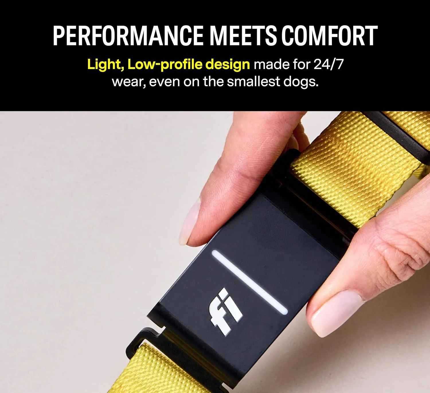 Fi Series 3 Smart Dog Collar - GPS Dog Tracker and Activity & Fitness Monitor, Waterproof, LED Light, Escape Alerts, Nationwide Coverage [Free 6 Month Membership] (Pink, Large)