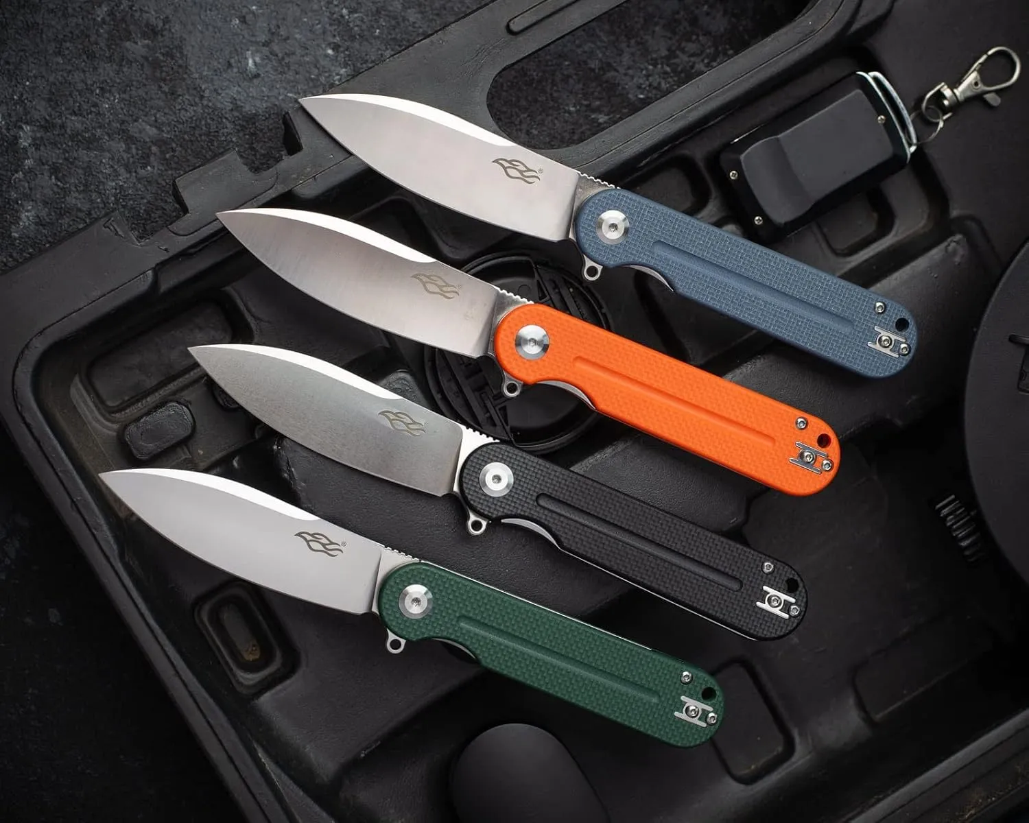 Firebird Ganzo FH922PT-CF Ball Bearing Pocket Folding Knife D2 Stainless Steel Black Blade G10 Anti-Slip Handle with Clip Outdoor Hunting Fishing Hiking Utility Knife Best Gift for Men (Carbon Fiber)