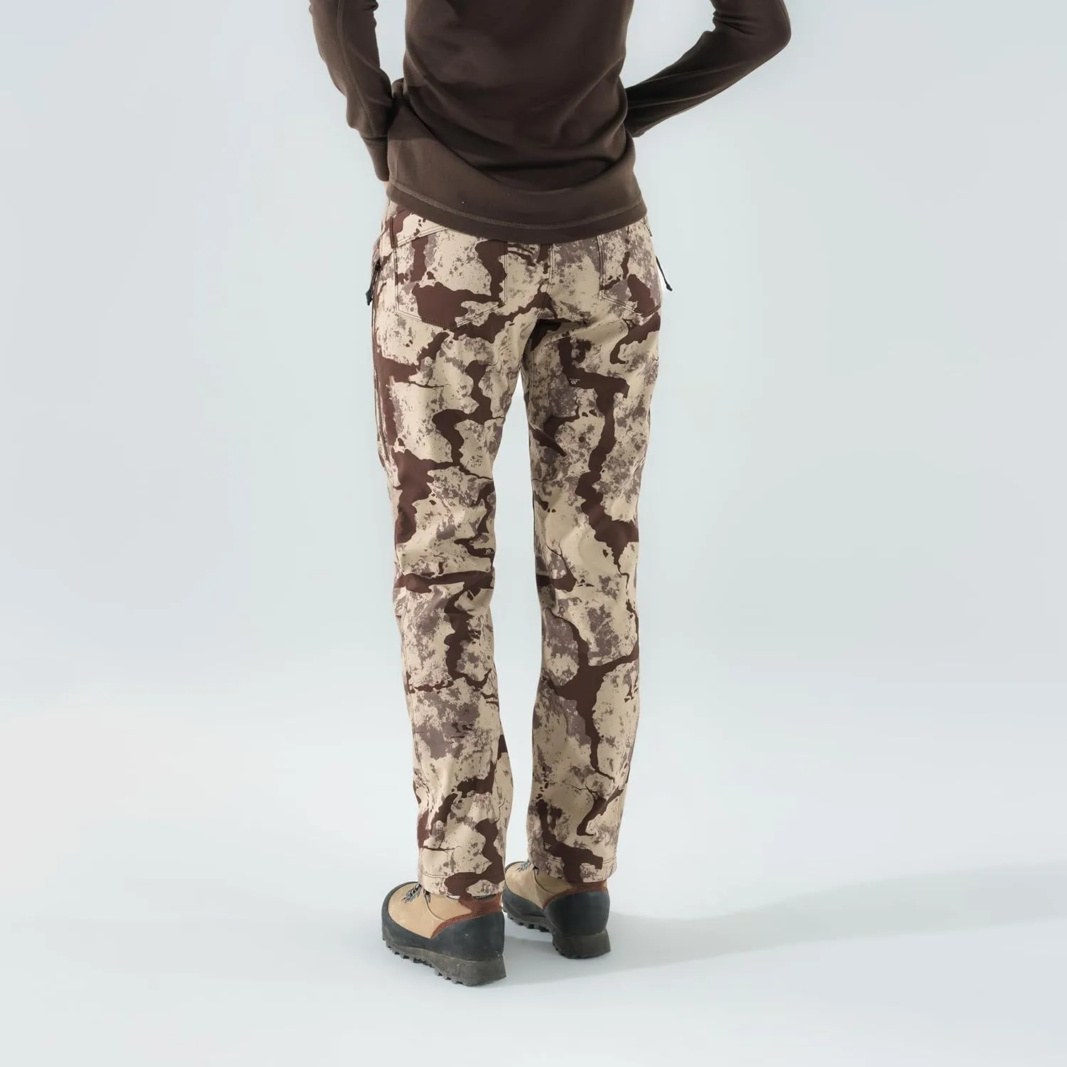 First Lite Women's 308 Pant - Stretch Camo Hunting Pants with Hip Vents