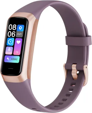 Fitness Tracker with 24/7 Heart Rate Sleep Blood Oxygen Monitor,IP68 Waterproof Smart Watch,1.10''AMOLED Touch Color Screen,Step Counter Health Activity Trackers for Women Men