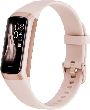 Fitness Tracker with 24/7 Heart Rate Sleep Blood Oxygen Monitor,IP68 Waterproof Smart Watch,1.10''AMOLED Touch Color Screen,Step Counter Health Activity Trackers for Women Men