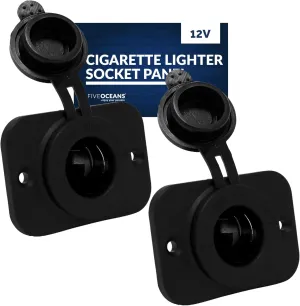 Five Oceans Waterproof Cigarette Lighter Socket Panel, 12V