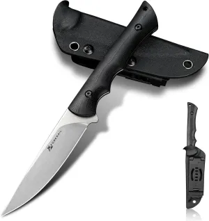 Fixed Blade Knife,3.86inch DC53 Steel Blade and G10 Handle,with Kydex Sheath,Fixed Blade EDC Tactical Knife for Men Women, Outdoor Hunting Hiking Survival Camping Knives.