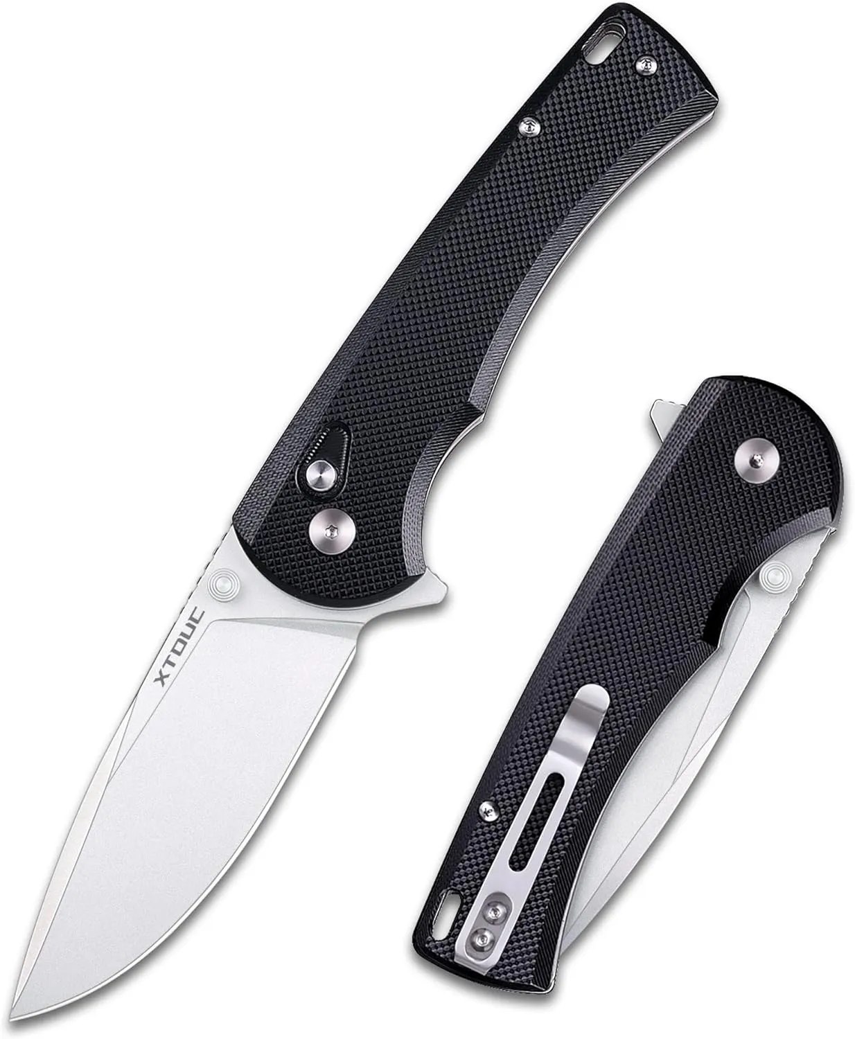 Folding Knife EDC Pocket Knife Button Lock 14C28N Blade Lightweight G10 Handle Camping Knives-Outdoor Hiking for Men SX603