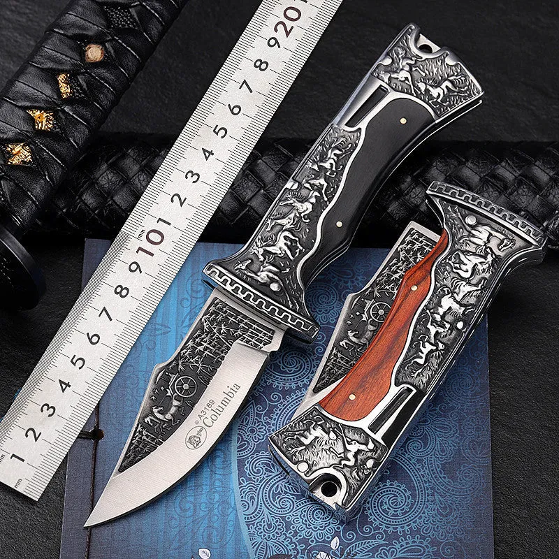 Folding Knife Outdoor Knife Wilderness Survival Pocket Knife